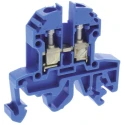 RS PRO RK Series DIN Rail Terminal Block Blue, 0.2mm² to 4mm², Screw, 10 Positions, 500V, 40A 815-644