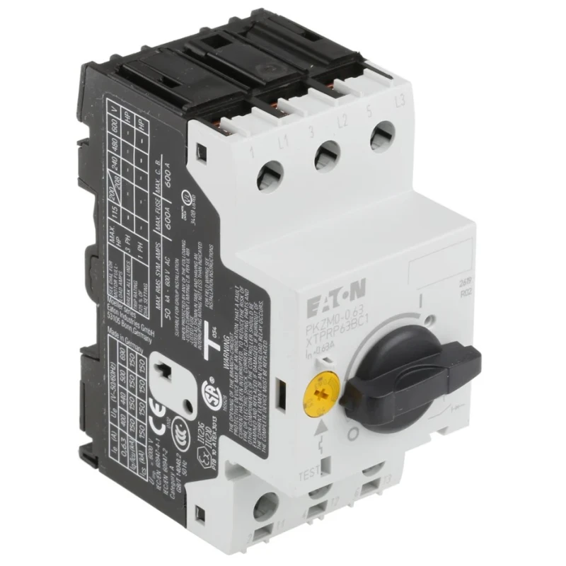 Eaton Motor Protection Circuit Breaker 400–630 mA, 690V AC, PKZM0-0,63 072733 PKZM0-0,63