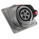 Legrand Switchable Industrial Socket Right Angle Interlock, IP44/IP55, 3+N+E, 16A, 415V, Polymer Body 0 522 04