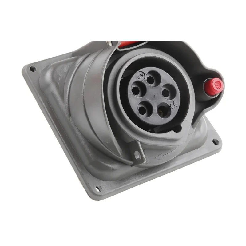 Legrand Switchable Industrial Socket Right Angle Interlock, IP44/IP55, 3+N+E, 16A, 415V, Polymer Body 0 522 04