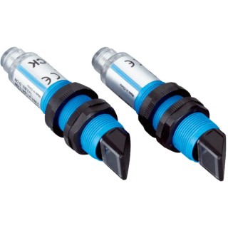 SICK Through Beam Photoelectric Sensor, Barrel, 0–25 m Detection Range, PNP Output, Plastic Housing, IP67 VSE180-2P42439
