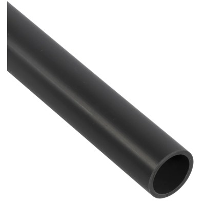 Georg Fischer PVC Pipe 2m Length, 19.05mm OD, 26.7mm Wall Thickness, Grey PVC-U, 20014B138