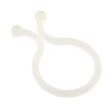 RS PRO Natural Polyamide 66 Cable Clip, Twist Lock, 23.6 mm Max Bundle Diameter, 45 mm Length, 2 mm Width 821-239