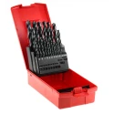 Dormer 29-Piece Twist Drill Bit Set, Multi-Material, HSS, 0.0625–0.5 in, Plastic Case A19018
