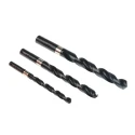 Dormer 29-Piece Twist Drill Bit Set, Multi-Material, HSS, 0.0625–0.5 in, Plastic Case A19018