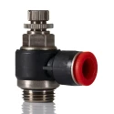 Norgren Pneufit C Series Banjo In-line Regulator, G 1/2, 16 mm Push-in Fitting, Polybutylene Terephthalate, C0K511248