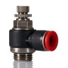 Norgren Pneufit C Series Banjo In-line Regulator, G 1/2, 16 mm Push-in Fitting, Polybutylene Terephthalate, C0K511248
