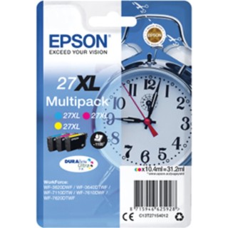 Epson Magenta, Cyan, Yellow Ink Cartridge C13T27154012, 2200 Page Yield, Durabrite Ultra