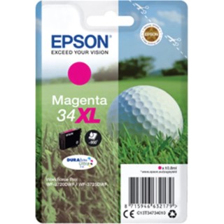 Epson Magenta Ink Cartridge C13T34734010, Approximate Page Yield 950, Durabrite Ultra Ink