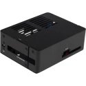 Okdo Jetson Nano 2GB Metal Case, Compact Black Steel, Air-Vent and Port Cutouts 200101
