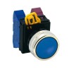 Idec YW4B Series Blue Momentary Push Button Head, 22 mm Cutout, IP65,