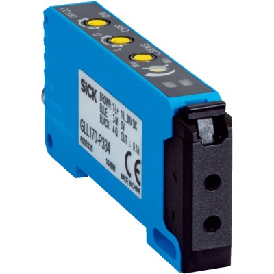 SICK Plastic and Glass Fibre Optic Sensor NPN Output IP66 LED M8 Male Connector GLL170-N334
