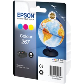 Epson Yellow, Cyan, Magenta Ink Cartridge C13T26704010, Approx. Page Yield 250, For Inkjet Printers