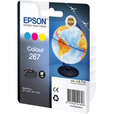 Epson Yellow, Cyan, Magenta Ink Cartridge C13T26704010, Approx. Page Yield 250, For Inkjet Printers
