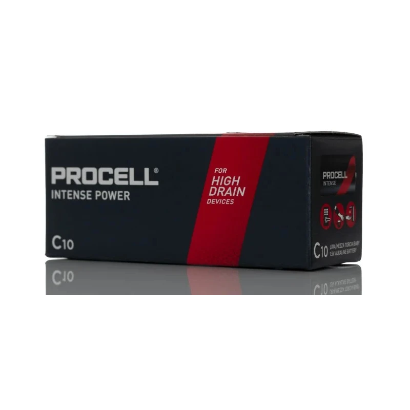 Duracell Procell Intense Alkaline C Battery 1.5V 7.933Ah Industrial LR14 CLR14 5000394136977