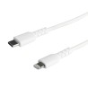 StarTech.com USB 2.0 Lightning to USB Type C Cable, Male to Male, White, 2m RUSBCLTMM2MW