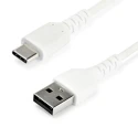 StarTech.com USB 2.0 Male Type A to Male Type C Cable, 1m, White, Thermoplastic Elastomer Jacket RUSB2AC1MW