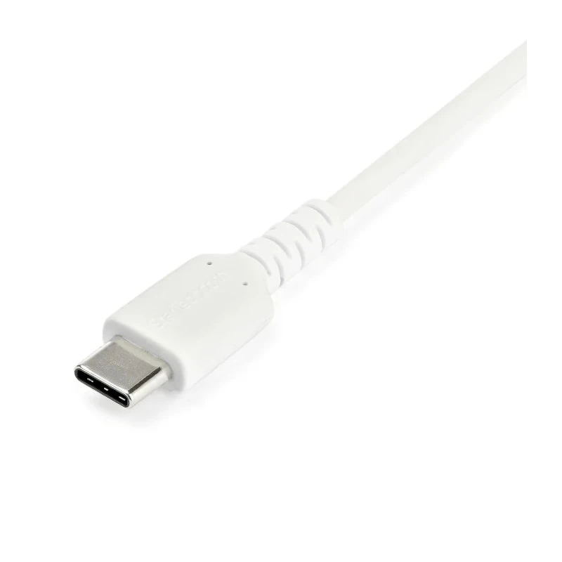 StarTech.com USB 2.0 Male Type A to Male Type C Cable, 1m, White, Thermoplastic Elastomer Jacket RUSB2AC1MW
