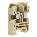 Weidmüller AKZ Series DIN Rail Terminal, Brown, 4mm², 1-Level, Screw, 400V, 41A 0294360000