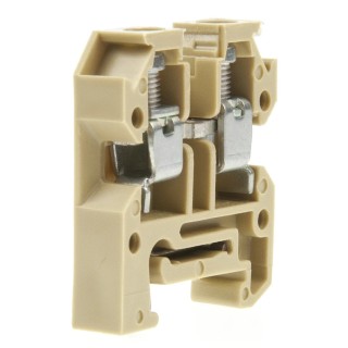 Weidmüller AKZ Series DIN Rail Terminal, Brown, 4mm², 1-Level, Screw, 400V, 41A 0294360000