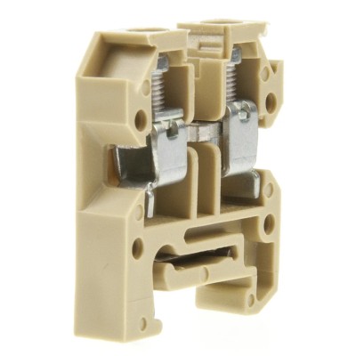 Weidmüller AKZ Series DIN Rail Terminal, Brown, 4mm², 1-Level, Screw, 400V, 41A 0294360000