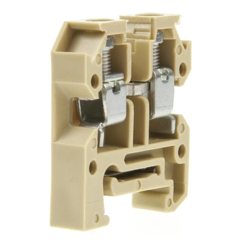 Weidmüller AKZ Series DIN Rail Terminal, Brown, 4mm², 1-Level, Screw, 400V, 41A 0294360000