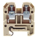 Weidmüller AKZ Series DIN Rail Terminal, Brown, 4mm², 1-Level, Screw, 400V, 41A 0294360000
