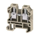 Weidmüller AKZ Series DIN Rail Terminal, Brown, 4mm², 1-Level, Screw, 400V, 41A 0294360000