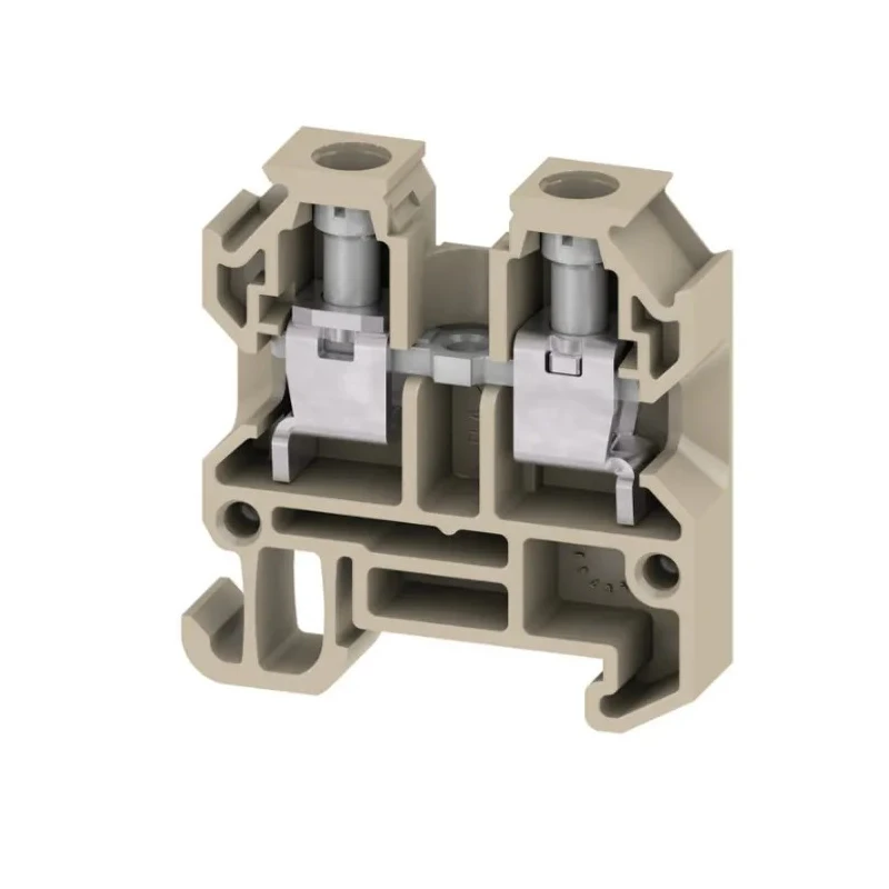 Weidmüller AKZ Series DIN Rail Terminal, Brown, 4mm², 1-Level, Screw, 400V, 41A 0294360000