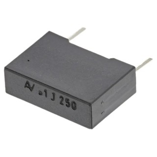 KEMET R60 Film Capacitor 100 nF, ±5% Tolerance, 250V DC, 160V AC, Through Hole, R60IF3100AA6AJ