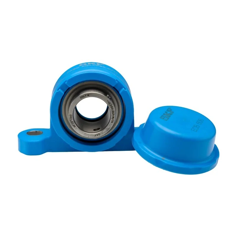 SKF Stainless Steel Pillow Block Bearing, 40mm ID, Set Screw, Composite Housing, P2BC 40M-CPSS-DFH