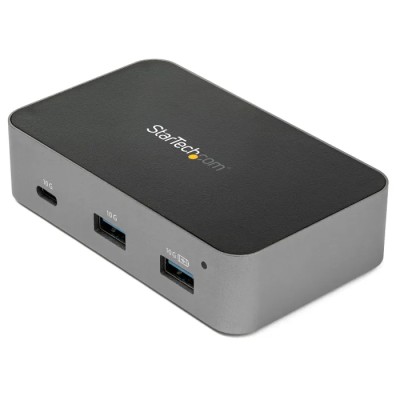 StarTech.com 3 Port USB 3.1 Hub, AC Adapter Powered, Gigabit RJ45, 100x60x25mm HB31C2A1CGS