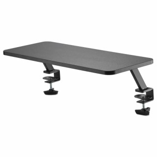 StarTech.com Monitor Riser Desk Mount, 34 Inch Screen Support, 20 kg Capacity, Steel, MNRISERCLMP