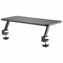StarTech.com Monitor Riser Desk Mount, 34 Inch Screen Support, 20 kg Capacity, Steel, MNRISERCLMP