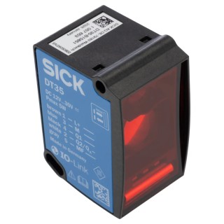 SICK Dx35 Series Distance Sensor Block, 0.05 mm–12 m Detection Range, PNP/NPN NO/NC Analogue IO-Link, IP67/IP65 DT35-B15851