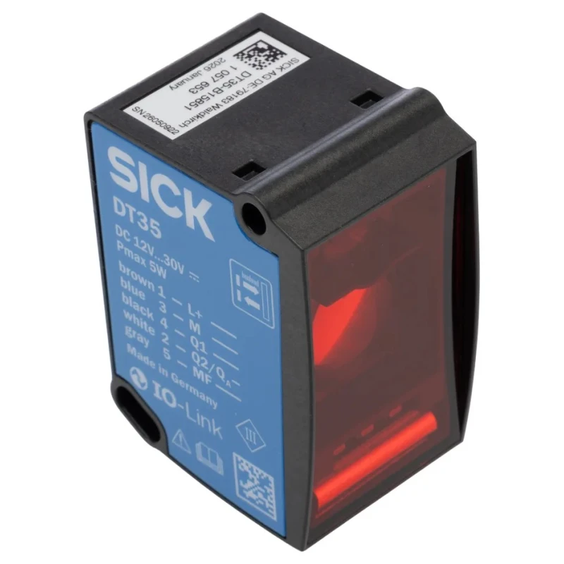 SICK Dx35 Series Distance Sensor Block, 0.05 mm–12 m Detection Range, PNP/NPN NO/NC Analogue IO-Link, IP67/IP65 DT35-B15851