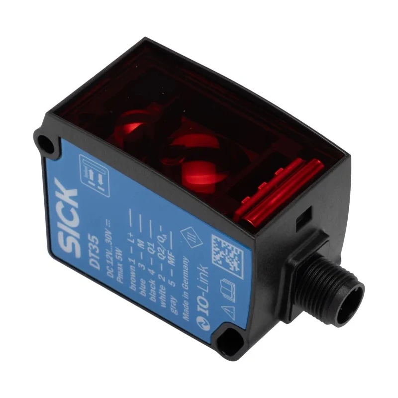 SICK Dx35 Series Distance Sensor Block, 0.05 mm–12 m Detection Range, PNP/NPN NO/NC Analogue IO-Link, IP67/IP65 DT35-B15851