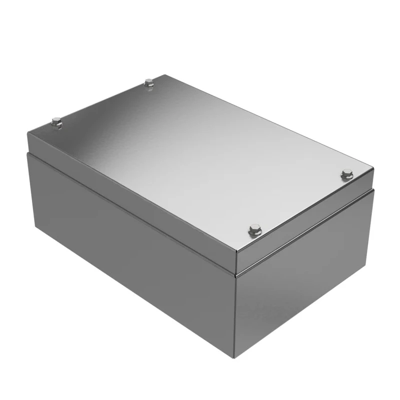 RS PRO Grey Natural Lid 304 Stainless Steel General Purpose Enclosure, , IK08, IK09, 200mm x 300mm x 120mm, Wall IP66