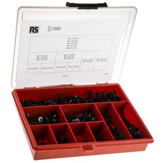 RS PRO Stainless Steel 455 Piece Hex Socket Drive Screw and Bolt Kit 823-897