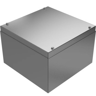 RS PRO General Purpose Enclosure 304 Stainless Steel IP66, Grey, Natural Lid, IK08/IK09, 300x200x300mm