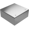 RS PRO 304 Stainless Steel Wall Box, IP66, IP69, 600 x 600 mm, Grey, Model 213-4088