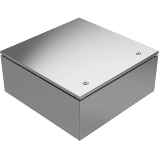 RS PRO 304 Stainless Steel Wall Box, IP66, IP69, 600 x 600 mm, Grey, Model 213-4088