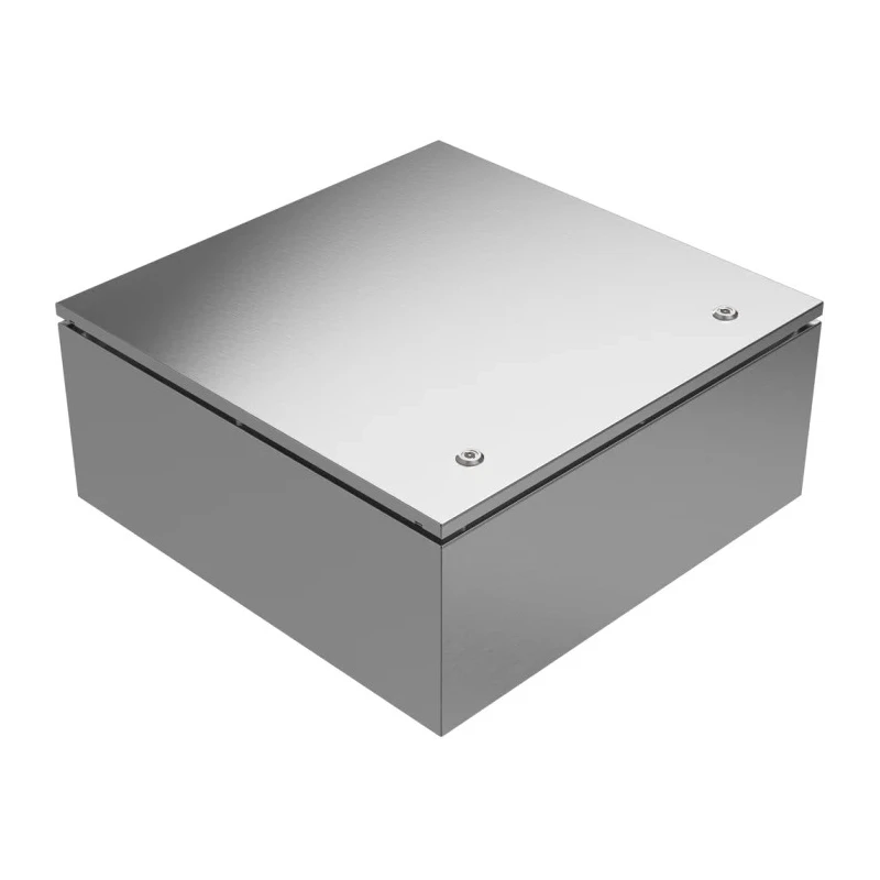 RS PRO 304 Stainless Steel Wall Box, IP66, IP69, 600 x 600 mm, Grey, Model 213-4088