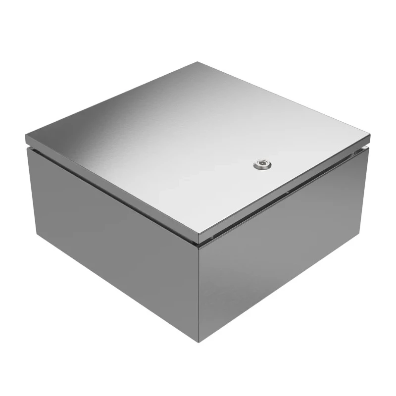 RS PRO 304 Stainless Steel Wall Box IP66 400mm x 400mm, Enclosure, Grey, IK09/IK08