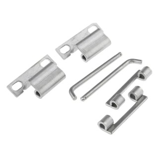 Steinbach & Vollman Stainless Steel Concealed Hinge with Fixed Pin 60mm x 33mm x 2.5mm 825-837