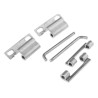 Steinbach & Vollman Stainless Steel Concealed Hinge with Fixed Pin 60mm x 33mm x 2.5mm 825-837