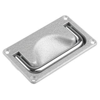 Pinet Die Cast Aluminium Carrying Handle, Spring Loaded, 96mm Width, 17.5mm Height, Load Capacity 100kg 826-206