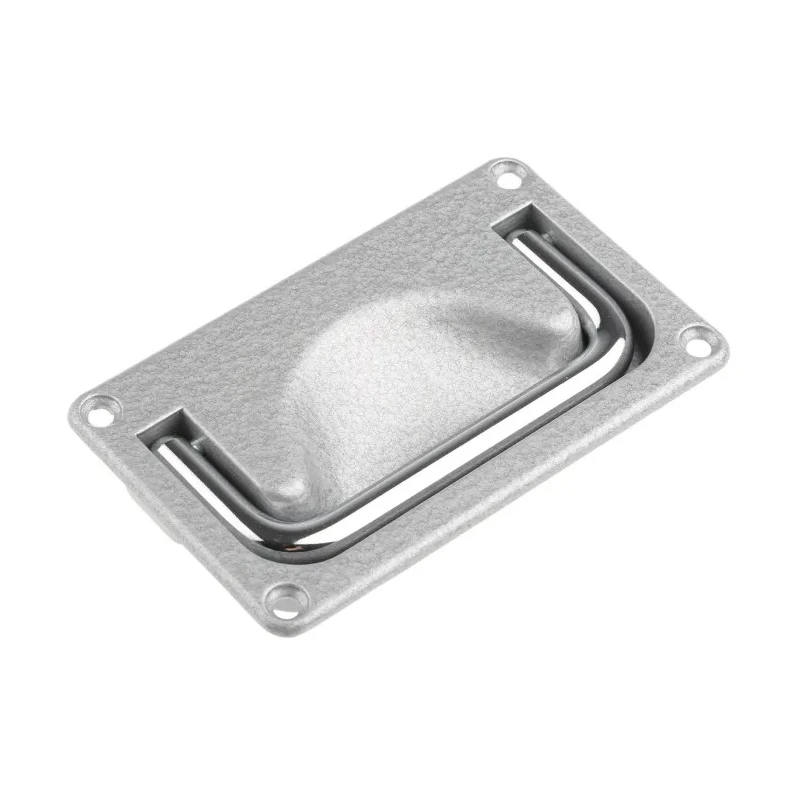 Pinet Die Cast Aluminium Carrying Handle, Spring Loaded, 96mm Width, 17.5mm Height, Load Capacity 100kg 826-206