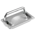 Pinet Die Cast Aluminium Carrying Handle, Spring Loaded, 96mm Width, 17.5mm Height, Load Capacity 100kg 826-206