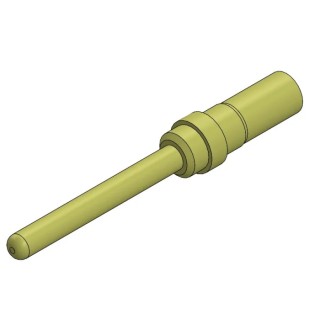 FCT from Molex 173112 Series Male Crimp D-Sub Connector Contact , Pin, 1 mm, Brass, Gold over FK20P-02V-6097 / 1731120716